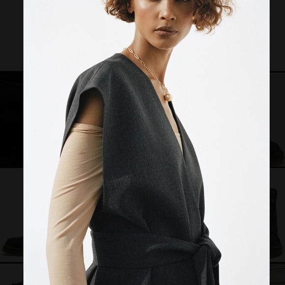 Zara Waistcoat Vest with Belt - Picture 6 of 15